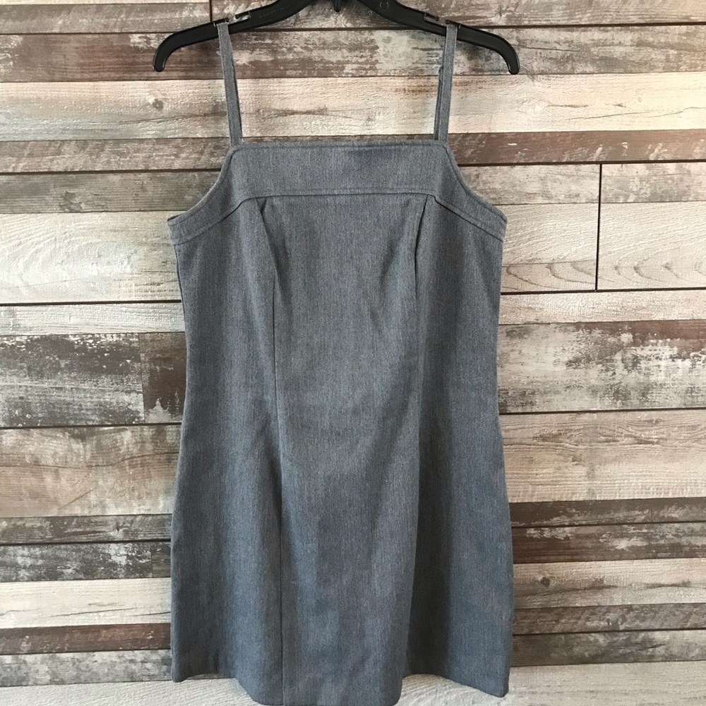 Express gray thin strap stretch dress 7/8